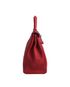 Kelly 32 in Rouge Casaque Taurillion Clemence Leather, side view